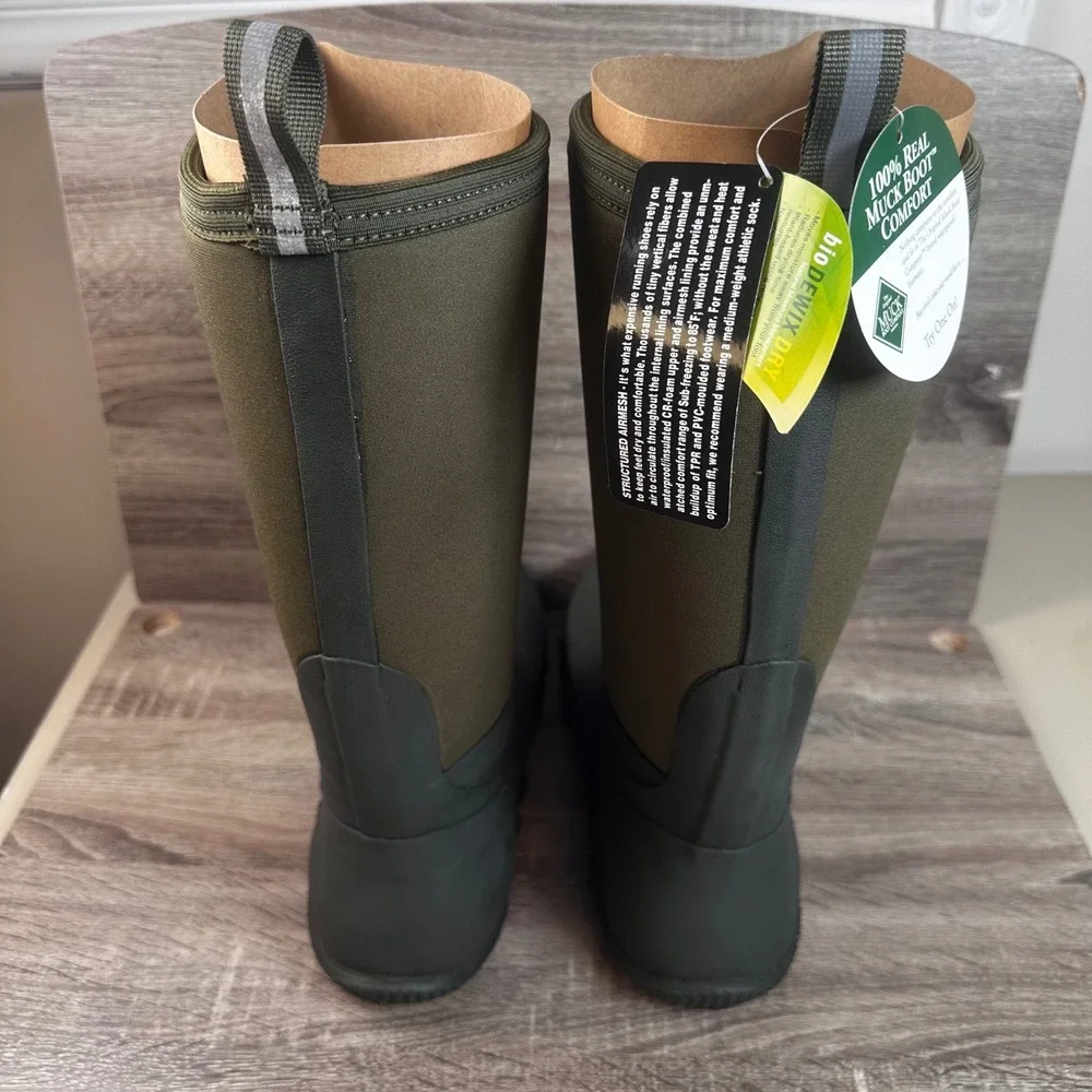 Muck Boot Company Edgewater Hi Boots Mens 13 Moss Green Waterproof Hunting NEW